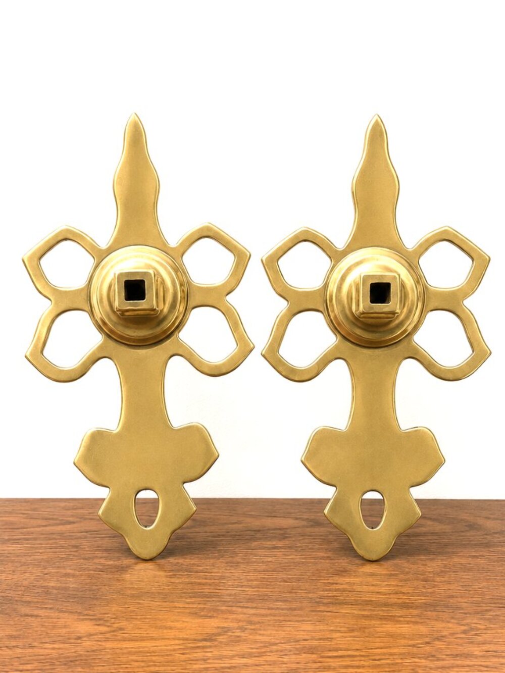 Williamsburg Virginia Metalcrafters Governor's Palace Brass Wall Sconce Pair